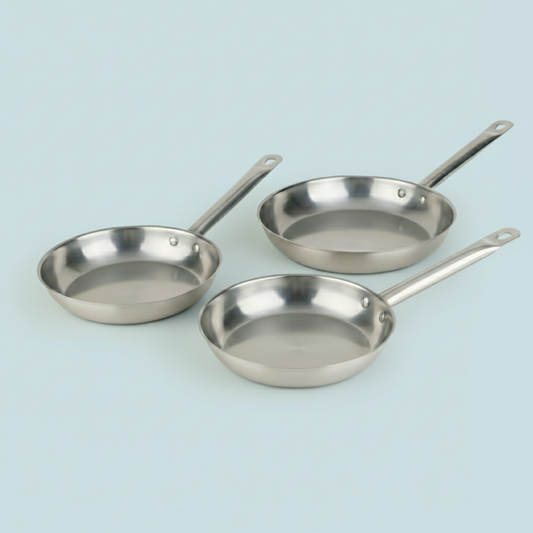 Ensemble de poêles l'Eternelle en inox